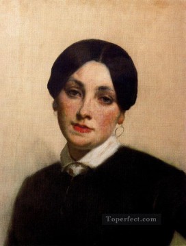  Flor Arte - retrato de mademoiselle florentin pintor de figuras Thomas Couture
